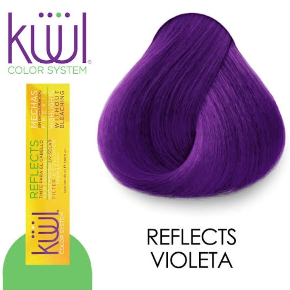 Kuul Color System Reflects Violeta - Vibrant Purple Hair Color